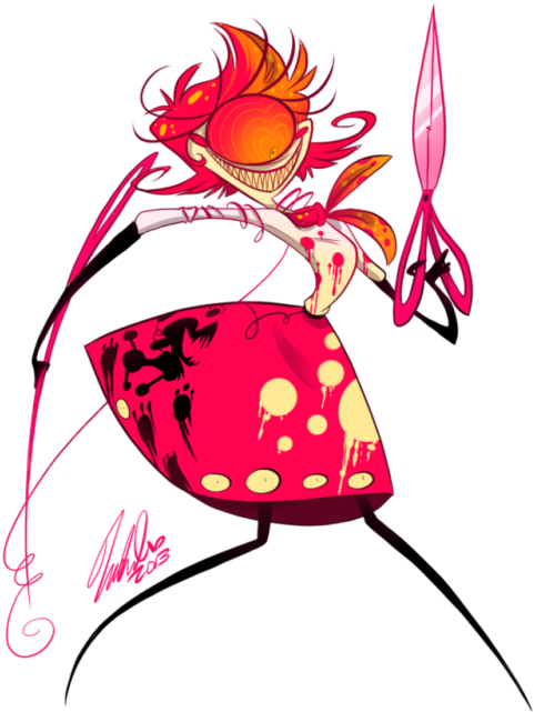 “ When Nifty First Came To The Hotel, She Thought That - Hazbin Hotel Nifty Sketches (500x653), Png Download