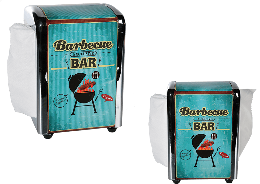 American Diner Serviette Dispenser - Barbecue (945x709), Png Download