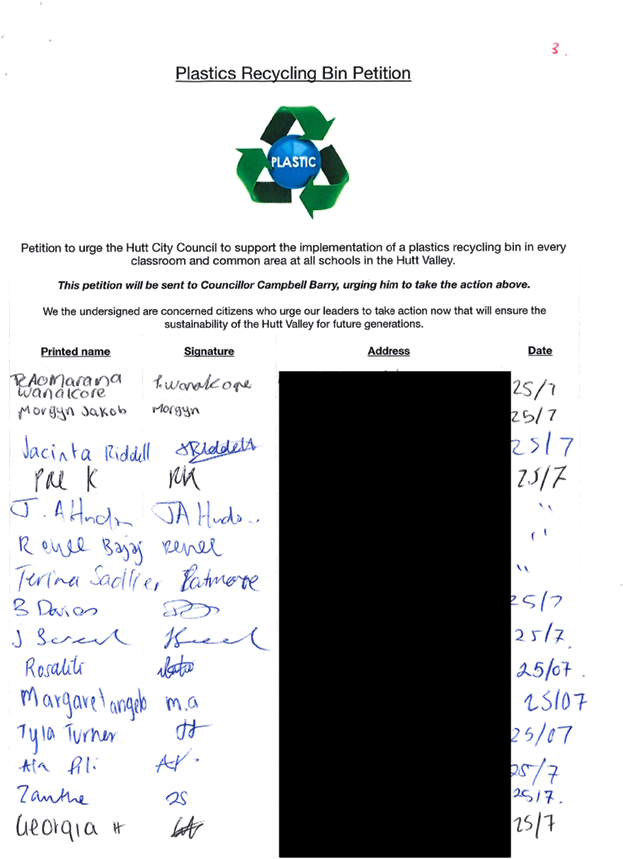 Plastics Recycling Bin Petition From Sacred Heart College - Plastic Recycling (657x935), Png Download