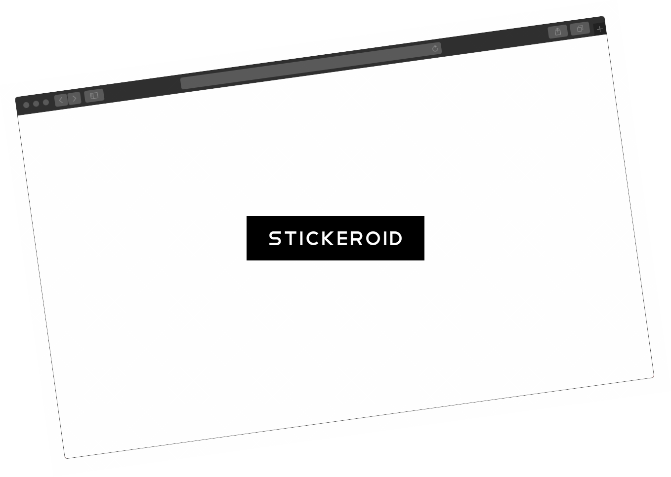 Safari Browser Frame Mockup - Paper (1358x967), Png Download