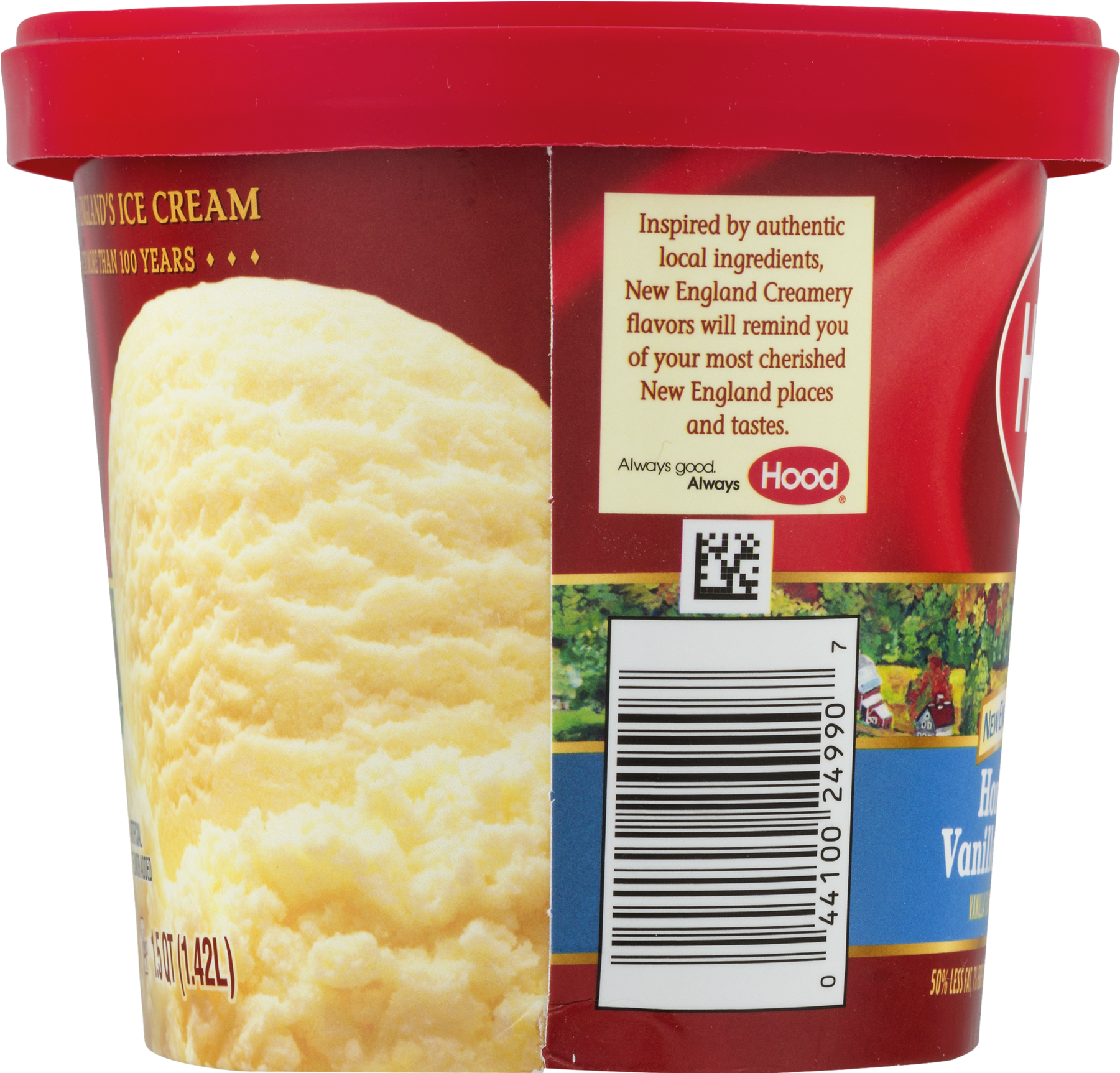 Hood New England Creamery Homemade Vanilla Ice Cream, - Hood New England Creamery Homemade Vanilla Ice Cream (1800x1800), Png Download