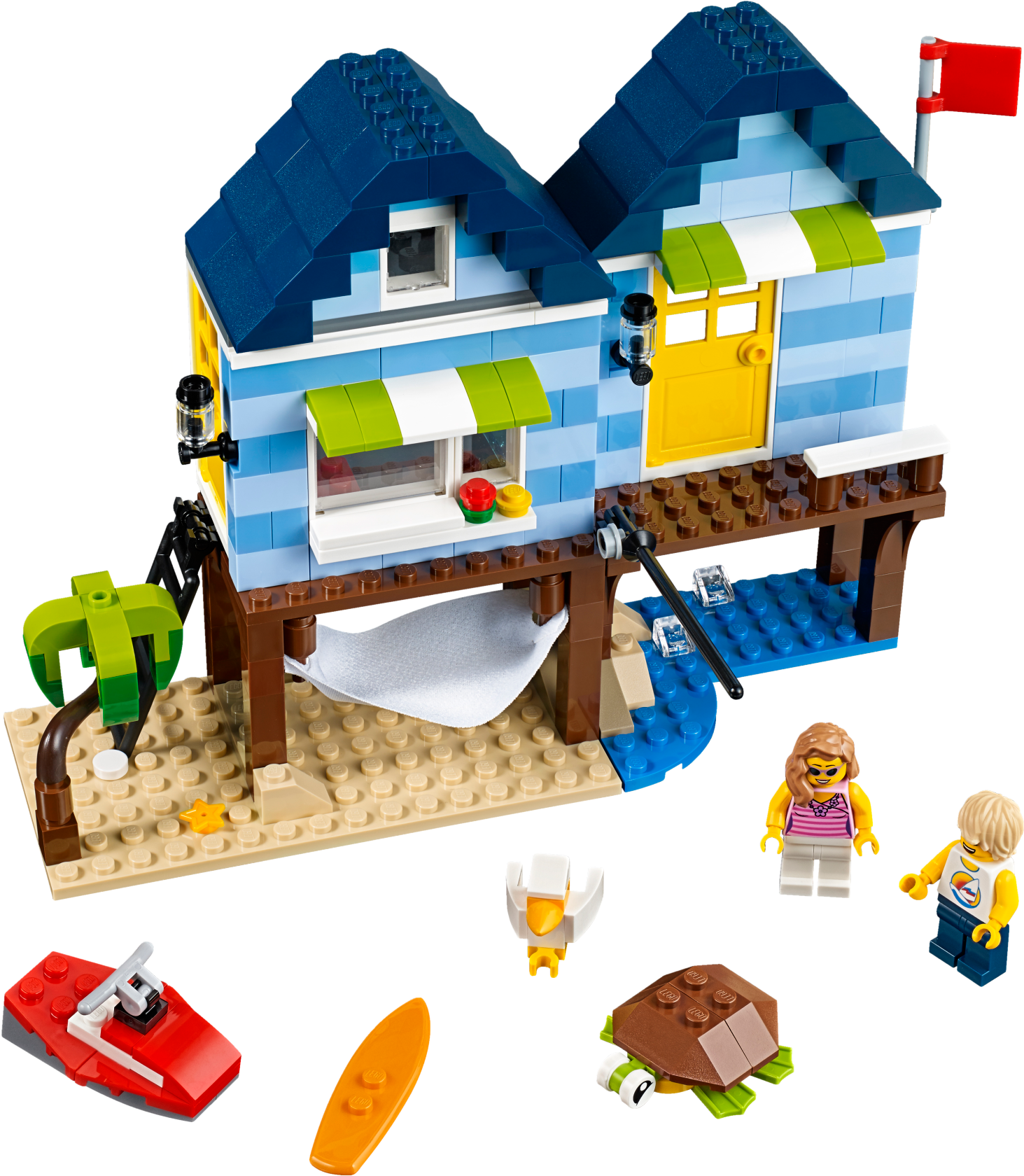 Beachside Vacation - Lego Creator Beachside Vacation (2399x1800), Png Download