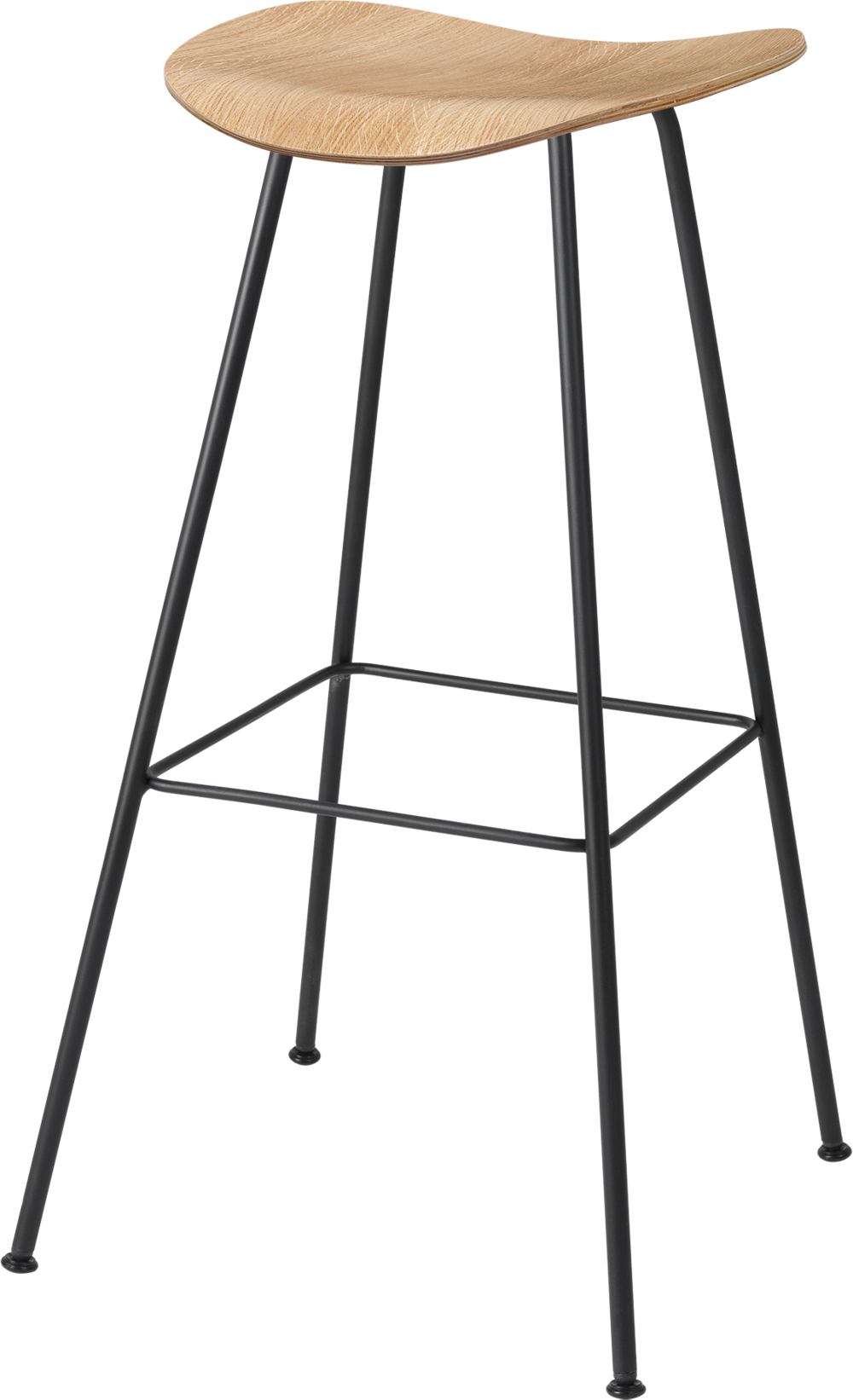Bar / Counter Stool Bases - Gubi 3d Bar Stool Center Base - Unupholstered (1000x1642), Png Download