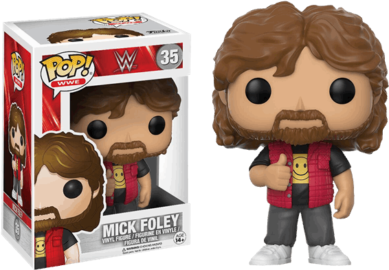 1 Of - Mick Foley Funko Pop (600x600), Png Download