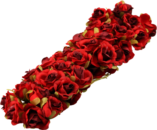 Corsage Roos Op Draad Ø 20mm,8 - Corsage Roos Op Draad Ø 20mm,8.5cm (640x640), Png Download