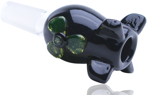 Empire Glassworks Uv Radioactive Bomb 14 Male Bowl - Gun (600x600), Png Download