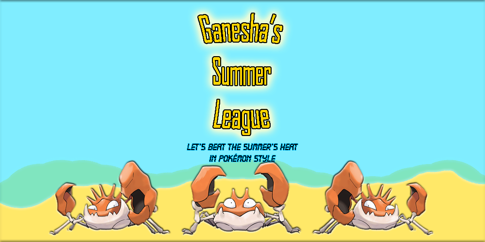 Ganesha's Summer League - Pokemon Kingler (1000x500), Png Download