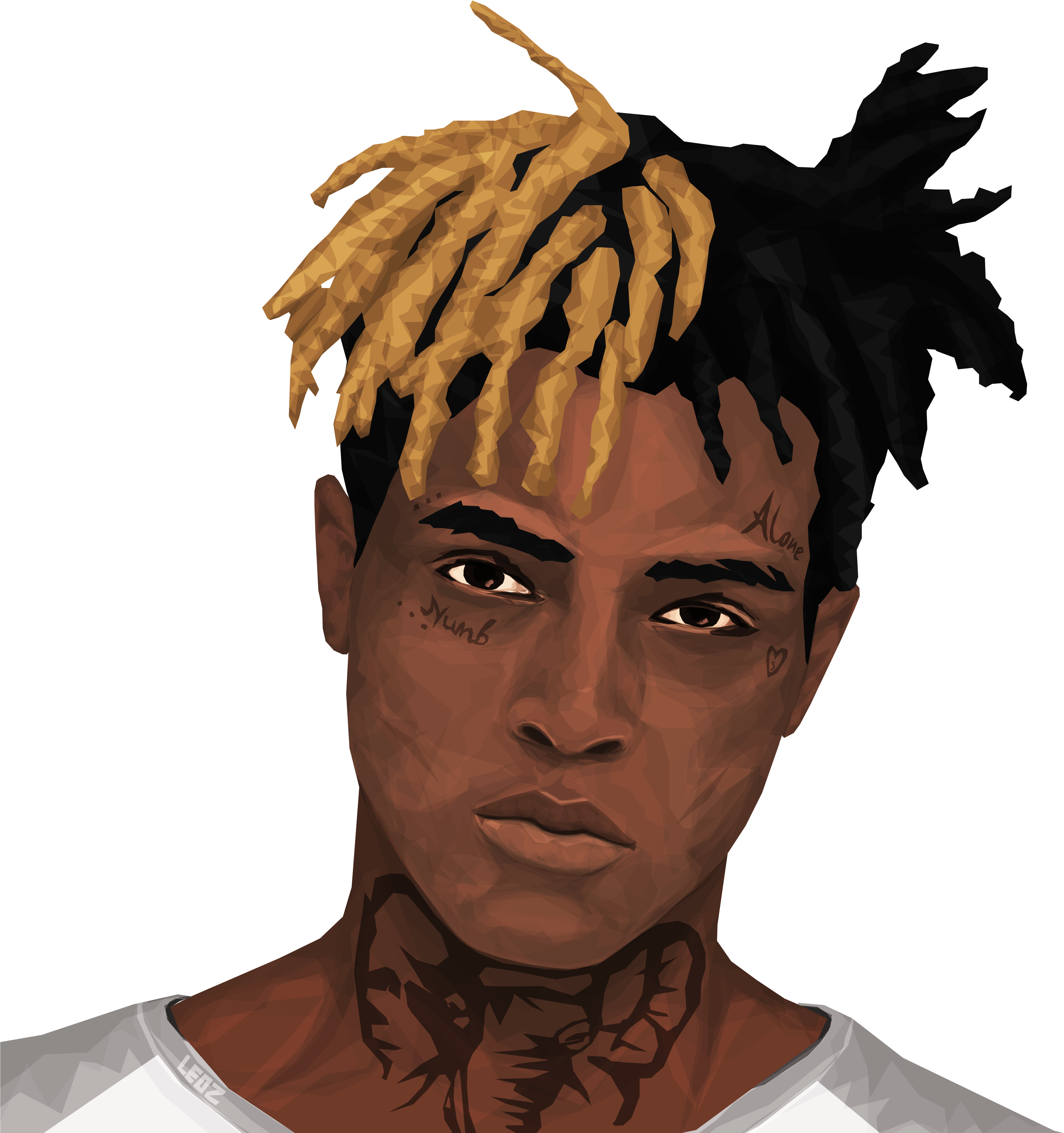 Rapper Hair Png Jpg Freeuse Download - Xxxtentacion Hoodies & Sweatshirts (5000x5000), Png Download