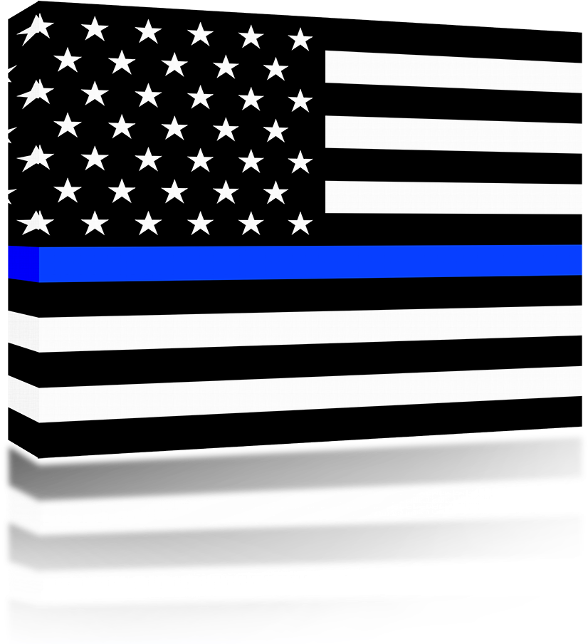 Police Flag Blue Line - Ems Thin Line Flag (1024x1024), Png Download