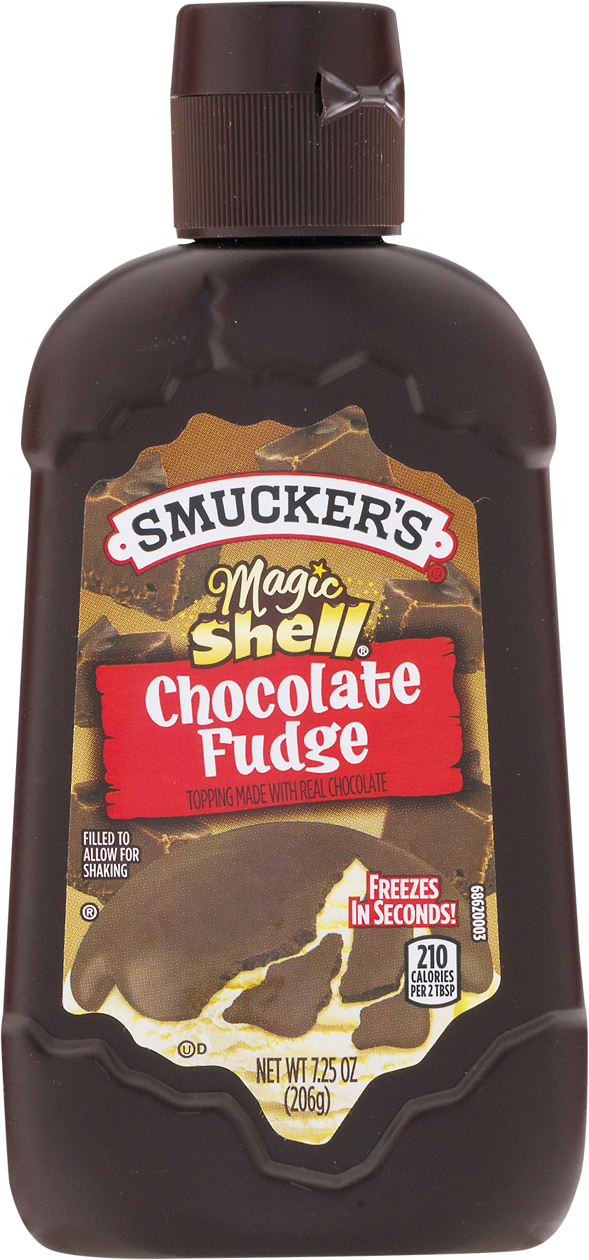 Peanut Butter Cookie & Chocolate Ice Cream Sandwiches - Magic Shell Chocolate Fudge Topping (841x1800), Png Download