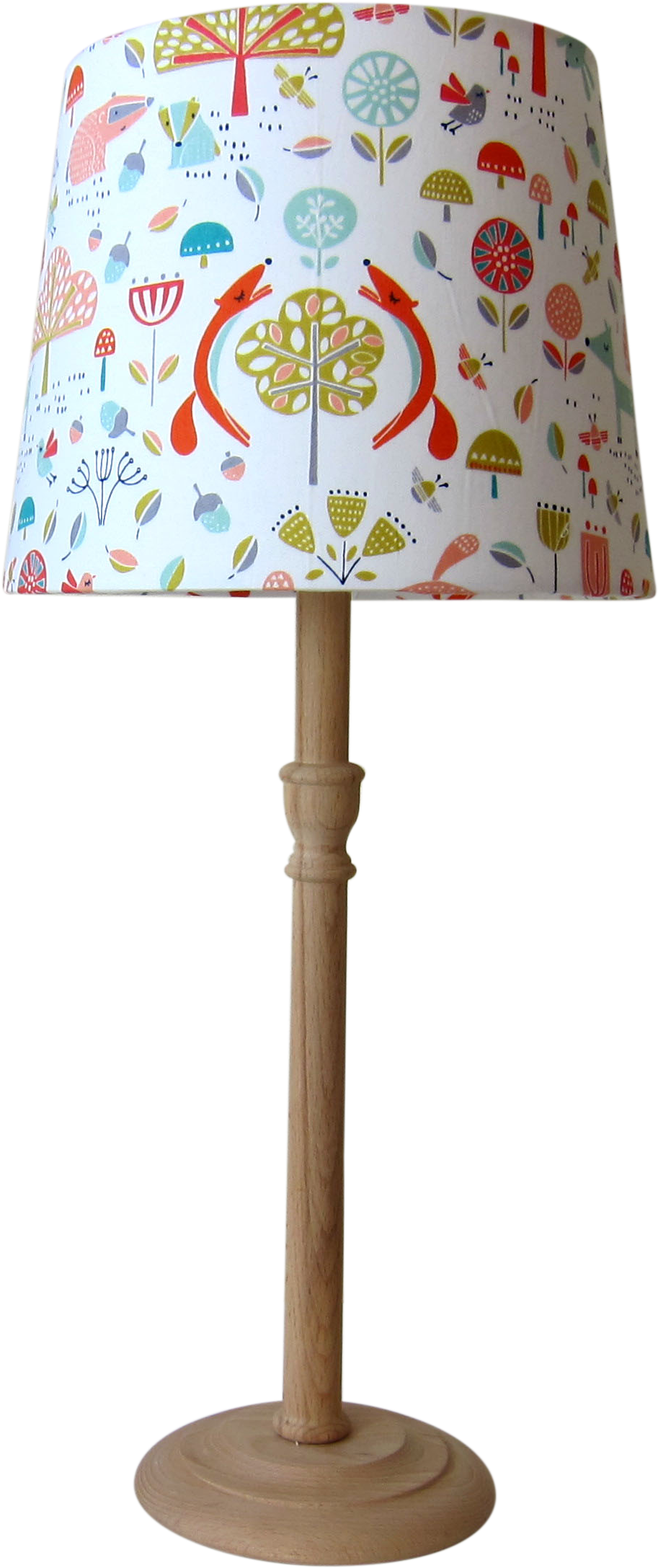 45cm Lampshade Making Kit For Pendants, Table Or Floor - Dashwood Studio Fabric: Fablewood Animals And Trees (1104x2328), Png Download