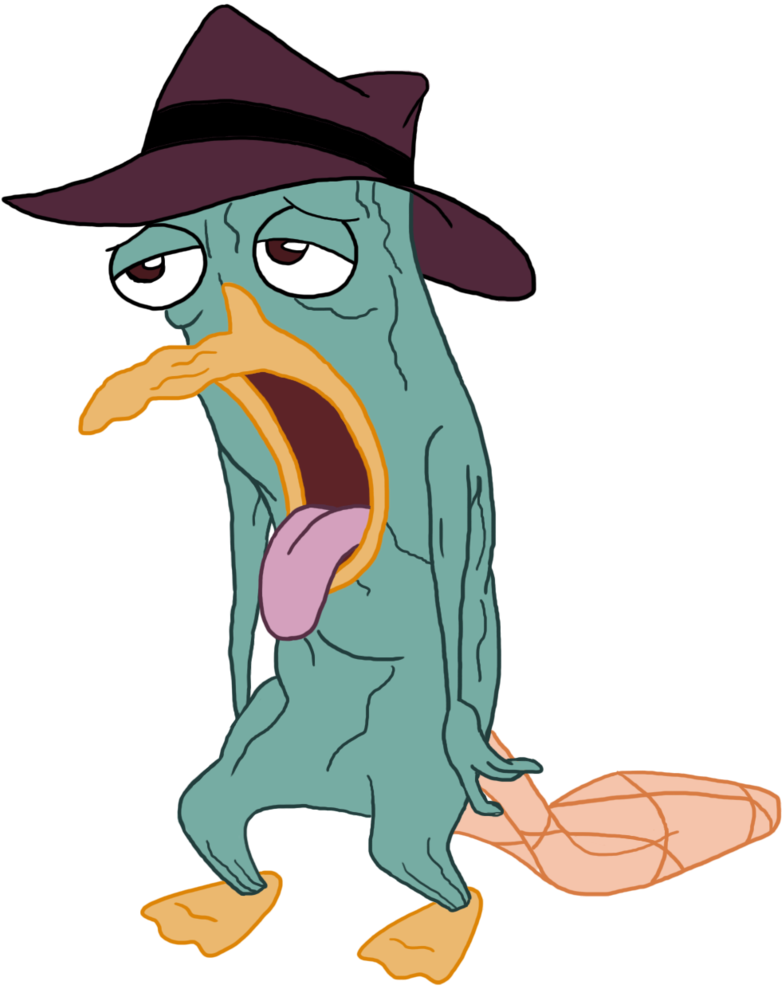 Perry The Dehydrapus - Dry Perry The Platypus (900x1170), Png Download