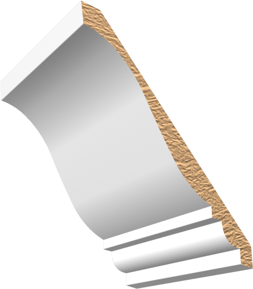 #714 Crown Molding - Molding (590x625), Png Download