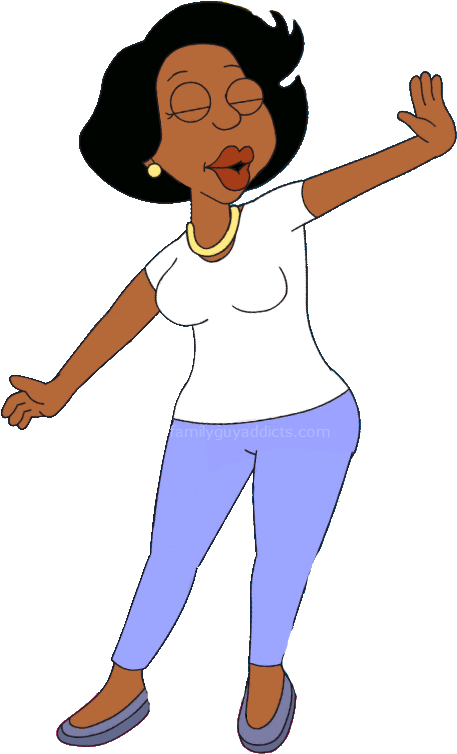 Donna Brown Family Guy - Happy Saturday African American (463x763), Png Download