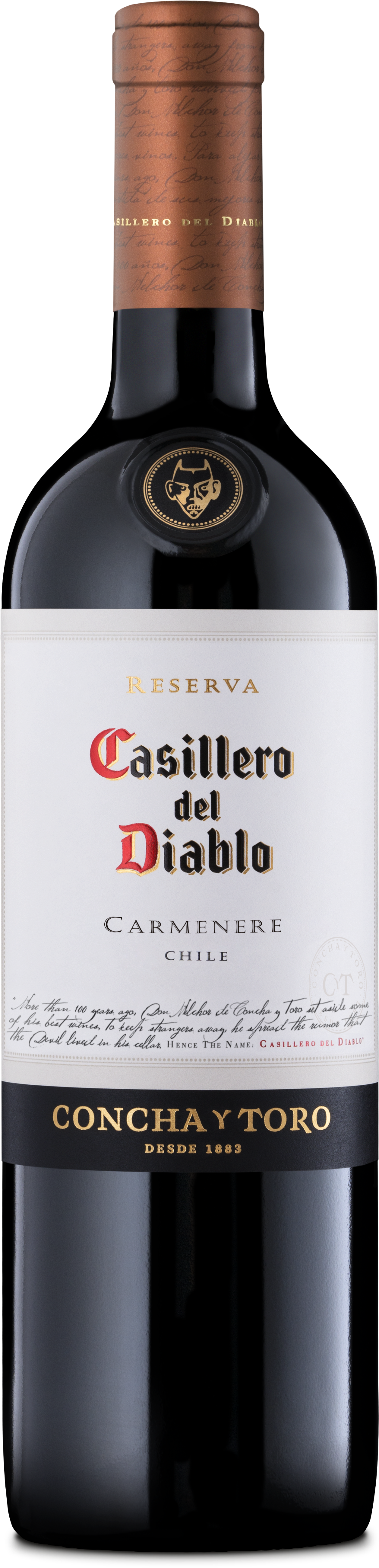 Casillero Del Diablo Carmenere (1322x5302), Png Download
