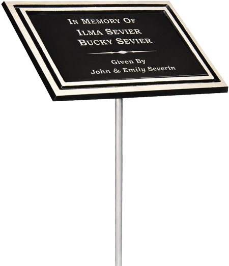 Javascript - Popimage - Cast Aluminum Plaque W/ Stake (580x580), Png Download