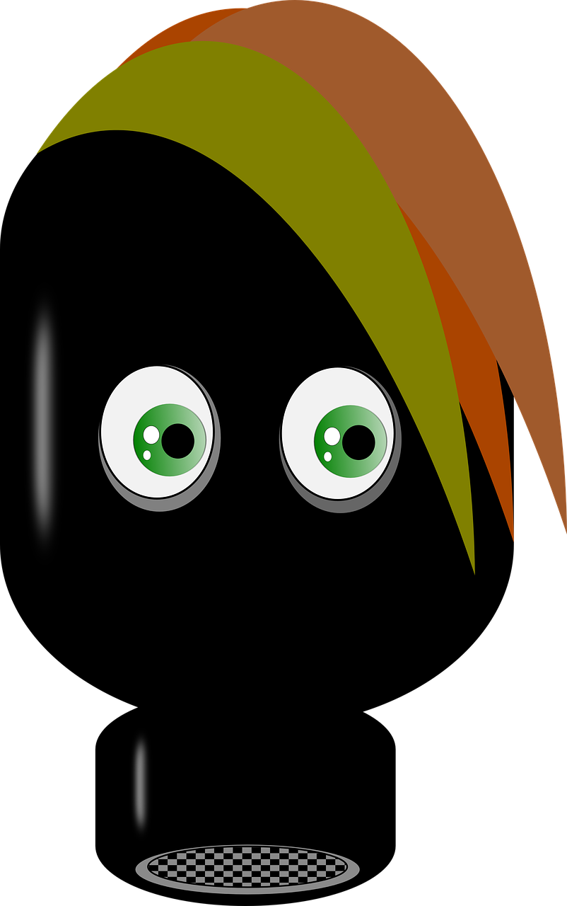 Black Mask Gasmask - Mask (802x1280), Png Download