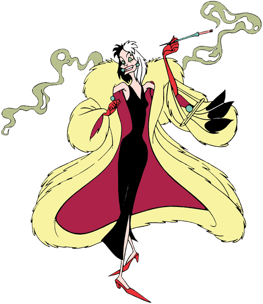 Cruella De Vil Png - Cruella De Vil Disney Art (522x602), Png Download