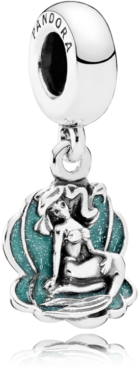 This Sweet Charm Portrays Ariel In Her Graceful Mermaid - Pandora Ariel Charm (1000x1000), Png Download