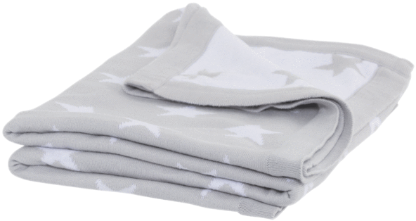 Knitted Blanket, Grey Star - Gltc Knitted Blanket - Grey Star (654x654), Png Download