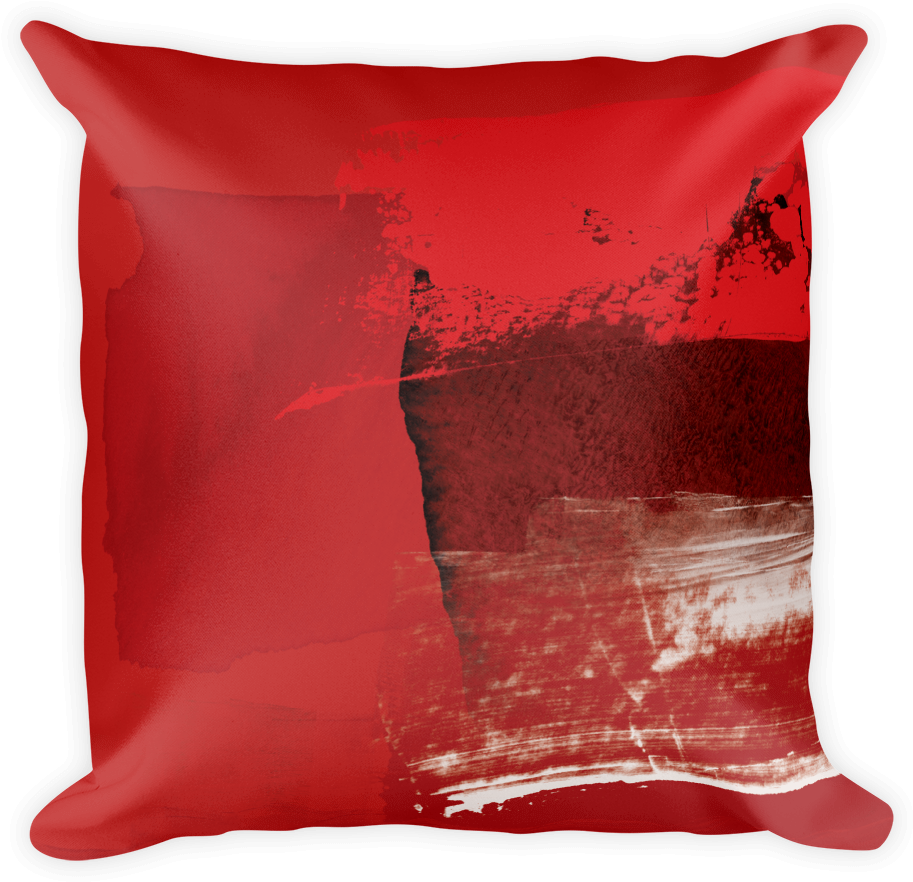 Red Abstract Cushion, Designer Cushions With Abstract - Throw Pillow (1000x1000), Png Download
