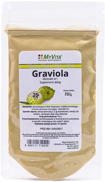 Description - Myvita Graviola Ekstrakt 4:1 Proszek 50g (800x800), Png Download