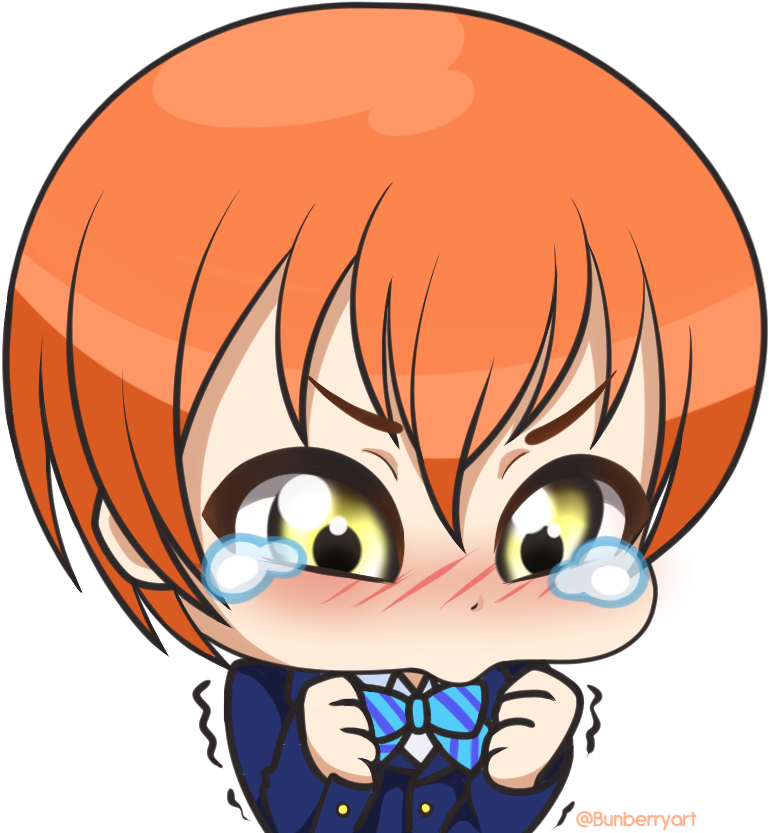 Sad Rin Hoshizora By Bunberryart - Rin Hoshizora Chibi (900x880), Png Download