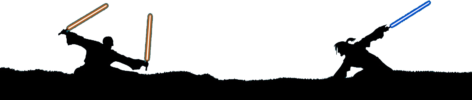 Star Wars Jedi Rpg Combat Game Footer - Star Wars Wallpaper Vector (1600x339), Png Download