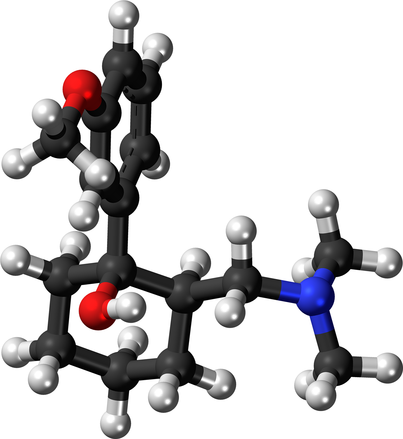 -tramadol Molecule Ball - Tramadol (1850x2000), Png Download
