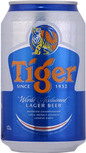 Beer Tiger Can 33 Cl - Drink Can (600x975), Png Download