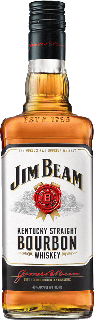 Jim Beam Kentucky Straight Bourbon Whiskey - Jim Beam Bourbon (305x1024), Png Download