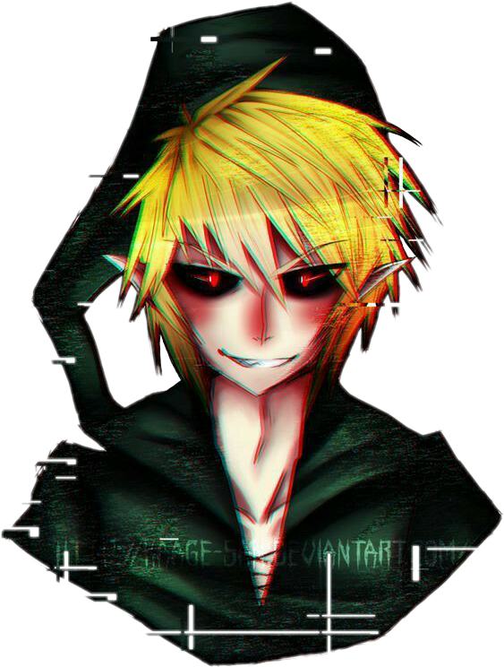 Report Abuse - Creepypasta Ben Drowned Anime (563x744), Png Download