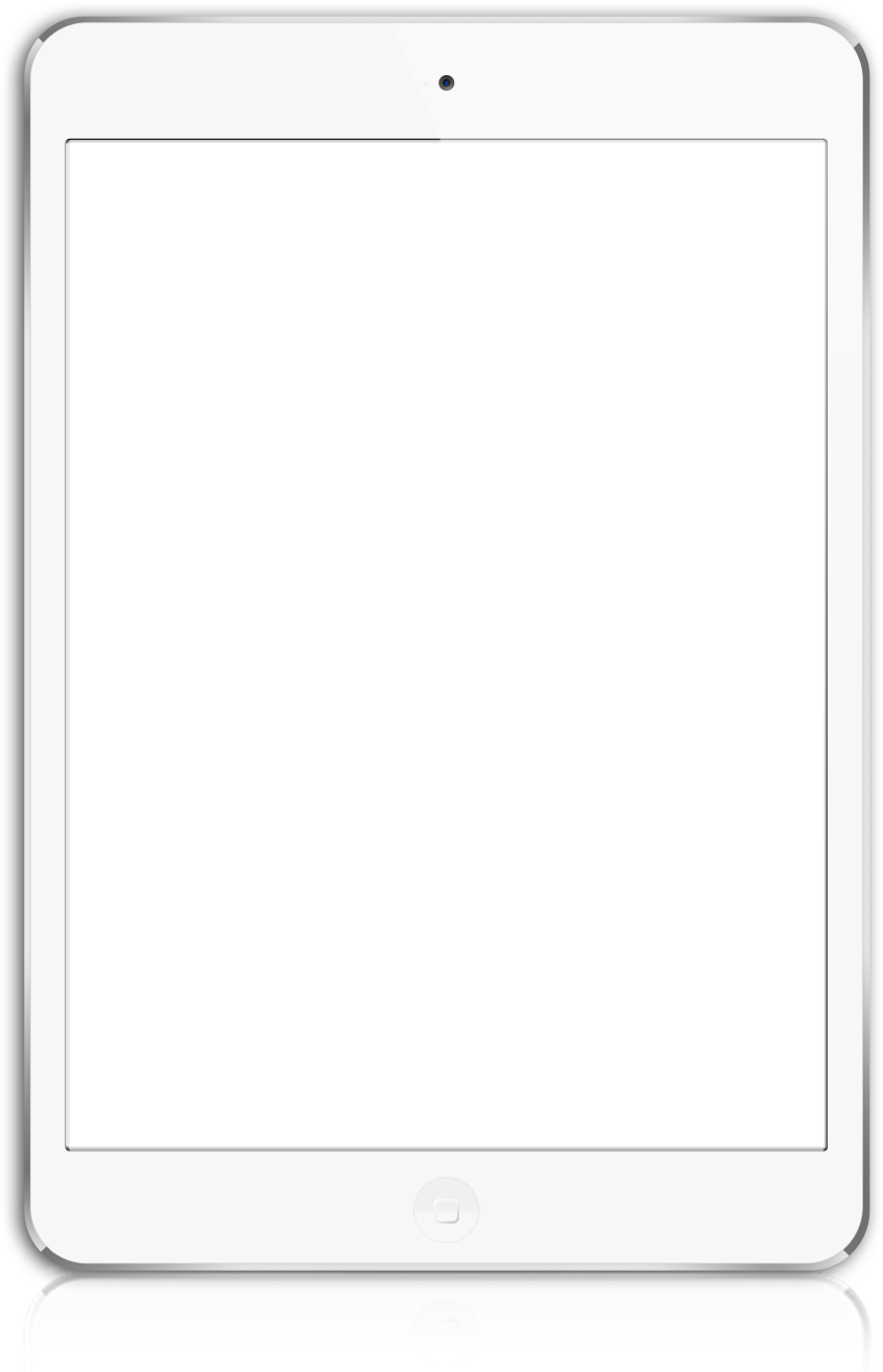 Ipad-frame - Iphone 6 White Frame (864x1344), Png Download