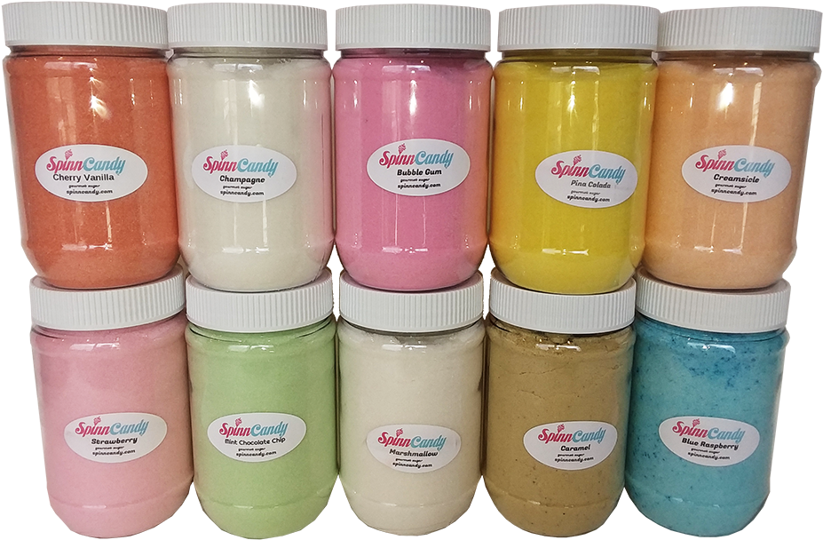 Gourmet Cotton Candy Party Pack, Top 10 Favorite Sugar - Cotton Candy Party Pack (1000x750), Png Download