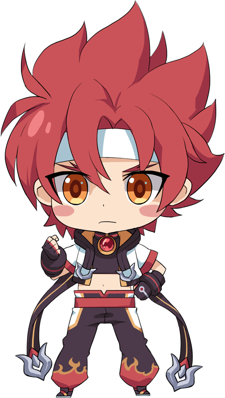그랜드체이스 For Kakao Jin Chibi - Jin Grand Chase Kakao (751x1327), Png Download