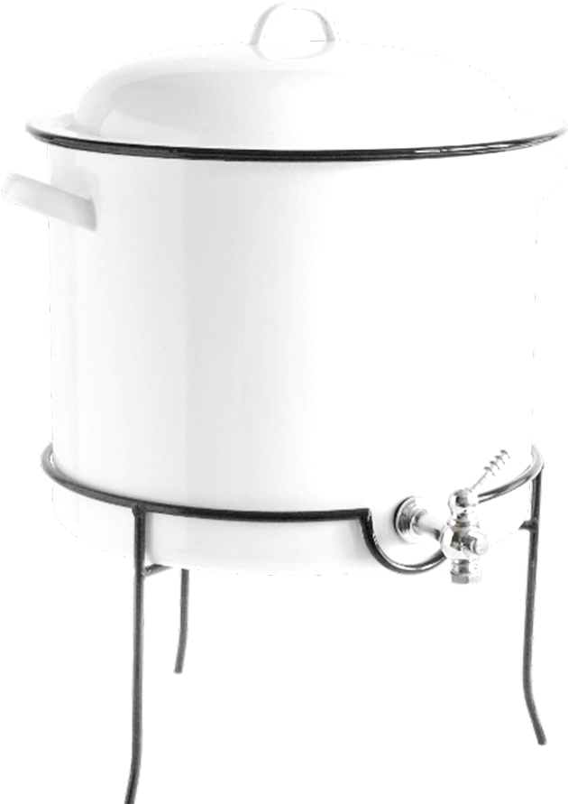 White Enamel Beverage Dispenser - Drink (900x900), Png Download