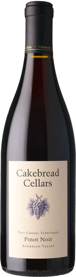 Sized Pn Two Creeks Bottlelarge - Cakebread Cellars Pinot Noir 2014 (362x954), Png Download