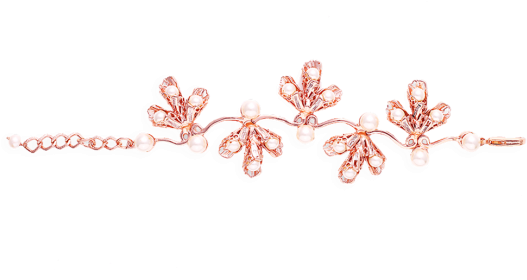 Pearl Bud Bracelet - Body Jewelry (543x706), Png Download