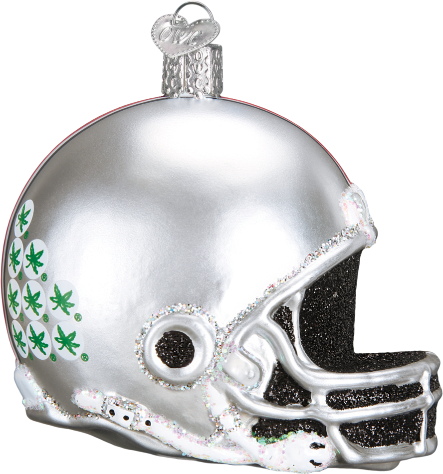 Sold Out - Ohio State University Football Helmet Glass Ornament (1024x1024), Png Download