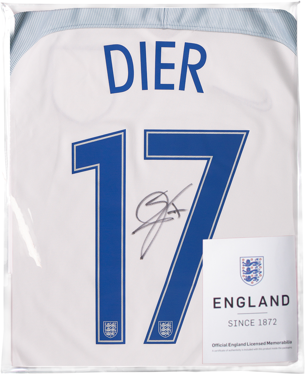 Eric Dier Official England Back Signed 2016-17 Home - Eric Dier Autograph (1200x1440), Png Download