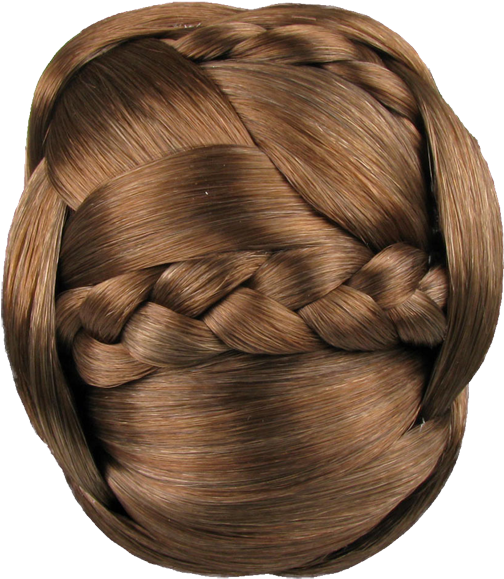 Jessica Simpson Hairdo Braided Chignon Clip In Bun - Bun (600x600), Png Download