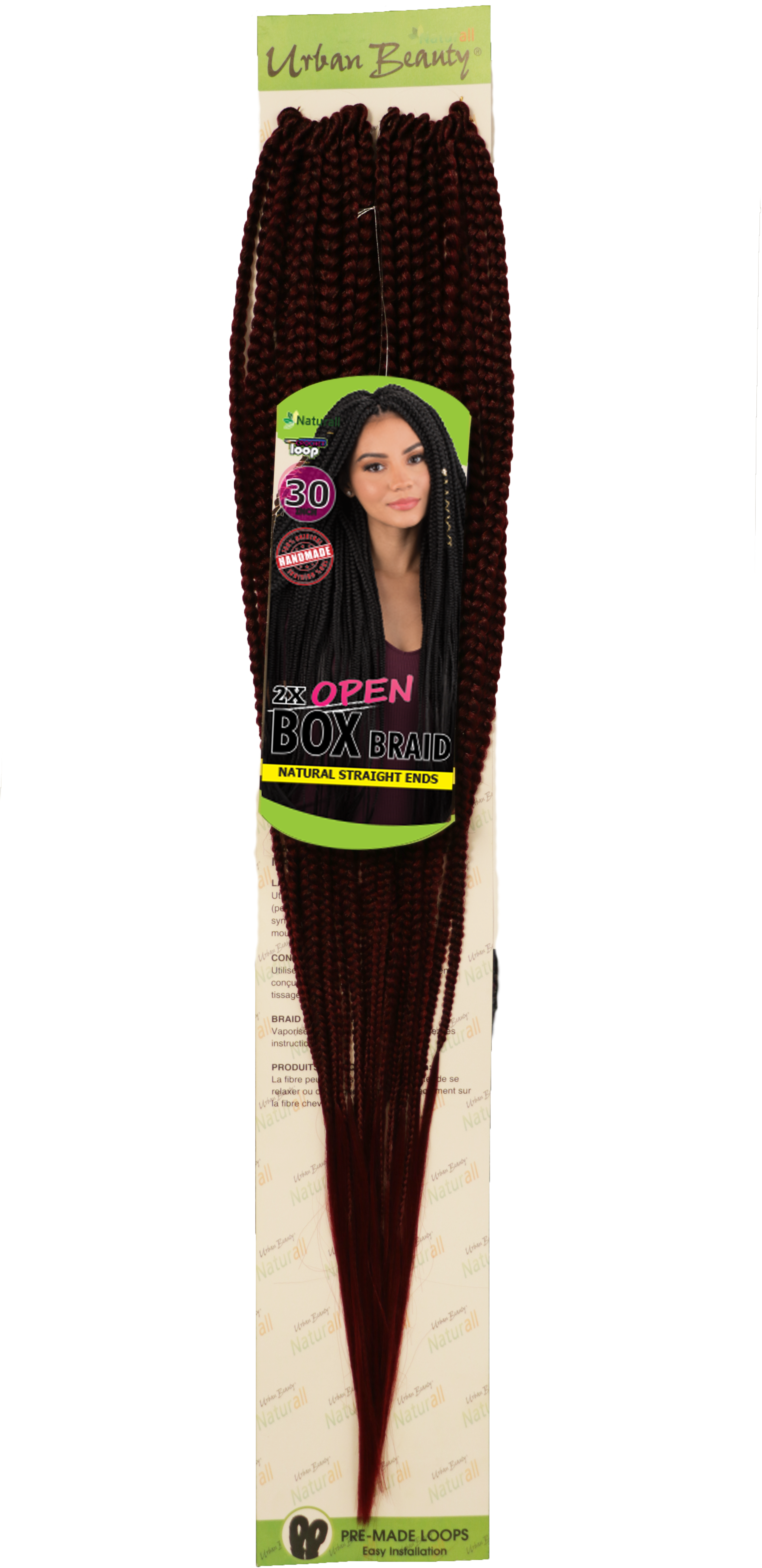 Urban Beauty 2x Open End Box Braid 30" - Box Braids (3072x5472), Png Download