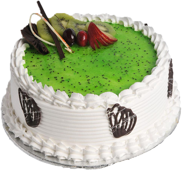 Kiwi Gateaux - Kiwi Cake Png (600x570), Png Download