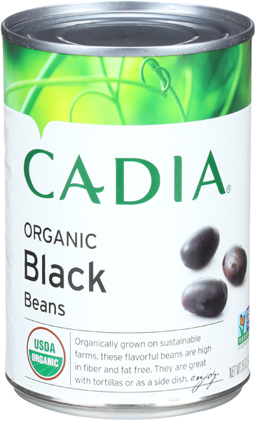 Cadia Organic Black Beans-15 Oz - Cadia Peanut Butter Creamy No Stir Organic Jar 16 Oz (650x650), Png Download