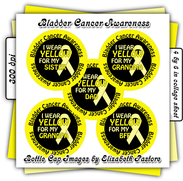 Bladder Cancer Awareness Bottle Cap Clip Art Images - Circle (600x600), Png Download