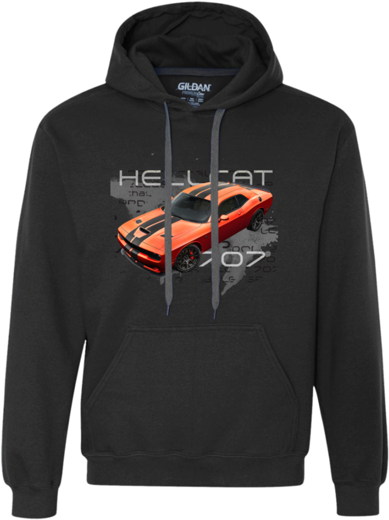 Dodge Challenger Hellcat 707 Hoodie (1024x1024), Png Download