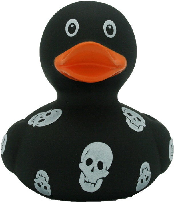Rubber Duck With Skulls By Lilalu - Skull Rubber Duck (800x800), Png Download