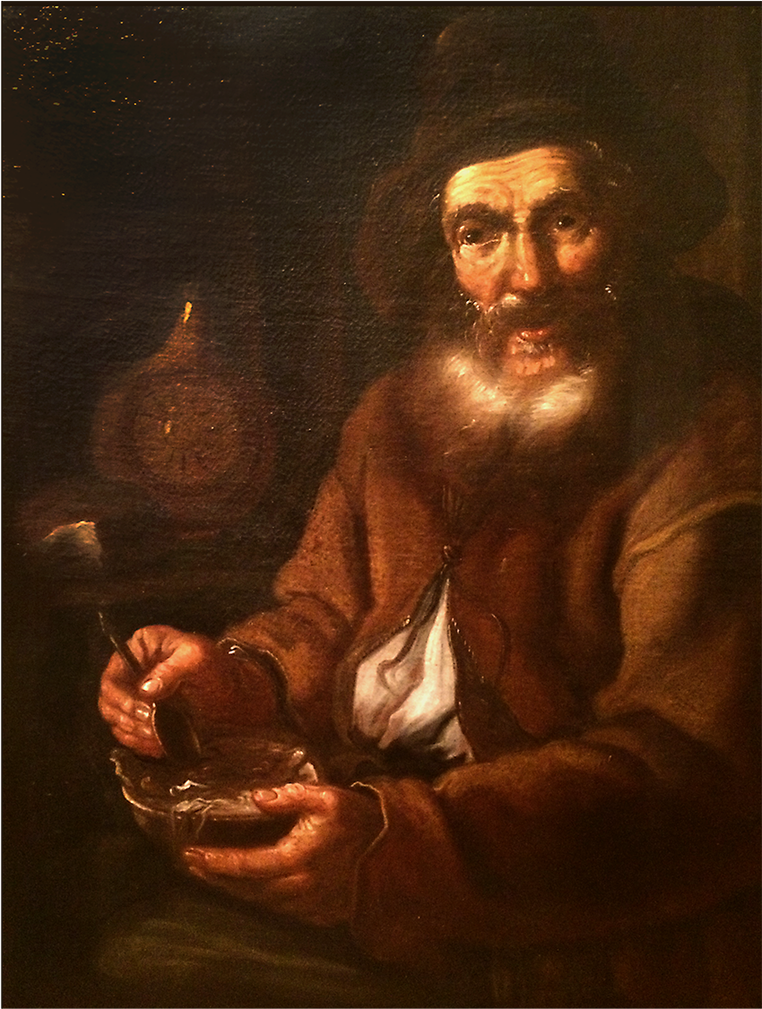 Giacomo Francesco Cipper “elderly Man And His Meal” - Man (1400x1400), Png Download