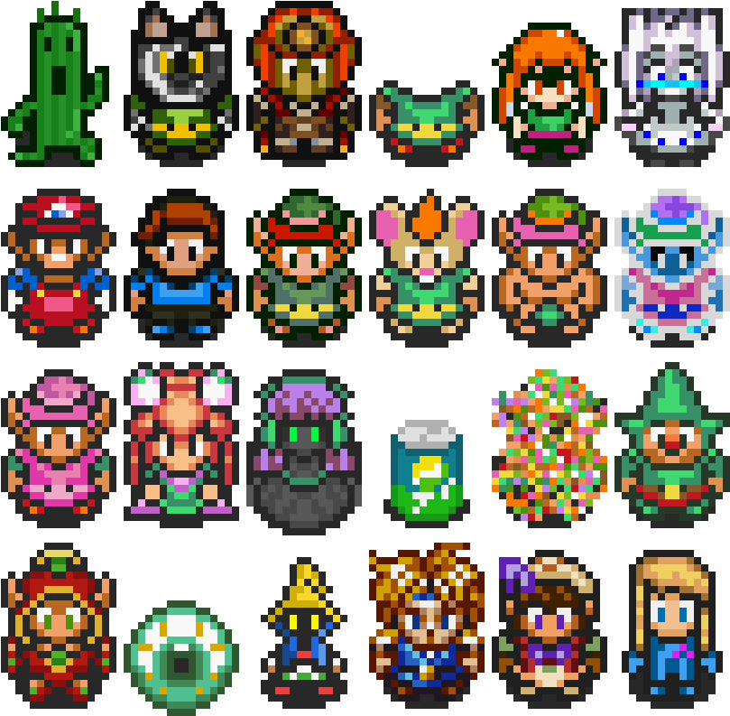 Link Sprite Options - Link To The Past Randomizer Sprites (816x800), Png Download