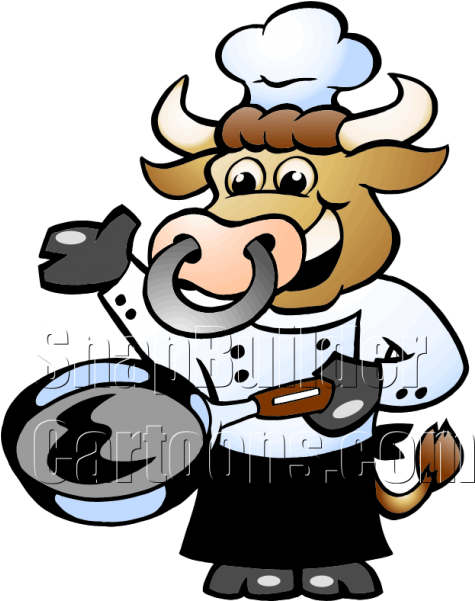 Cow Chef (600x600), Png Download
